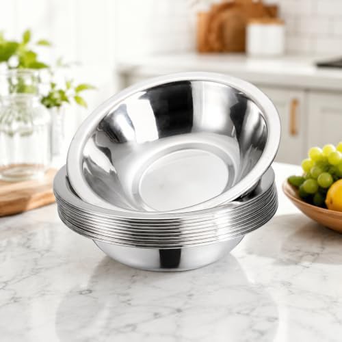 Small stainless steel bowls with flat base — photo 5