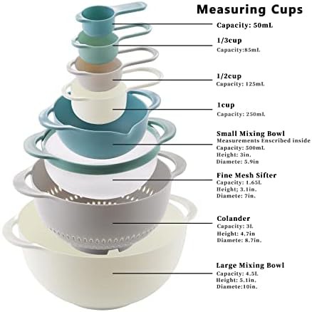 Plastic Nesting Baking Set with Colander — photo 2