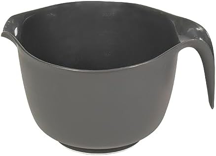 Glad grey plastic bowl with pour spout