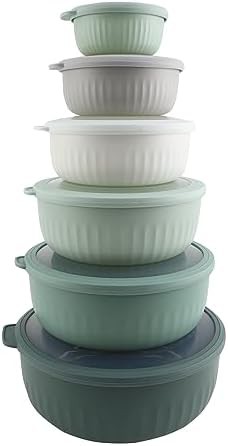 Sage plastic deep nesting mixing bowl