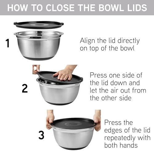 Silver stainless steel small prep mixing bowl — photo 4