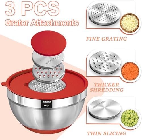 Multicolor Stainless Steel Nesting Bowl Set — photo 3