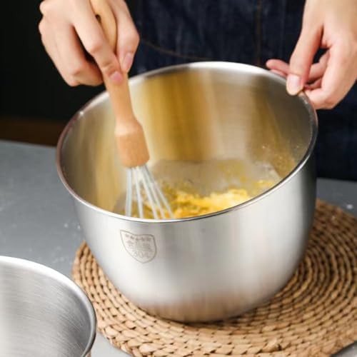 Deep anti flying metal mixing bowl — photo 4