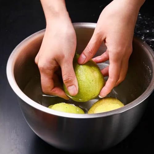 Deep anti flying metal mixing bowl — photo 5