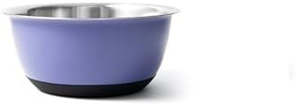 Purple Non Slip Stainless Steel Mixing Bowl
