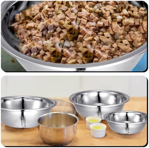 Large stainless steel mixing bowl four pack — photo 4