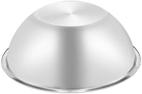 Large flat base stainless steel bowls — photo 4