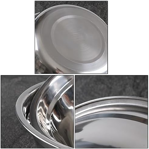 Four Piece Stainless Steel Metal Serving Bowls — photo 3