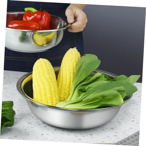 Large stainless steel vegetable washing basins — photo 4