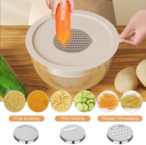 Stainless Steel Mixing Bowls with Airtight Lids — photo 4