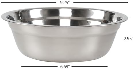 Stainless steel metal serving and mixing bowls — photo 2