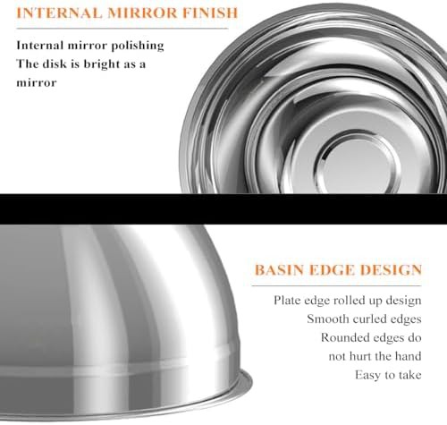 Stainless steel mixing bowl set with lid — photo 3