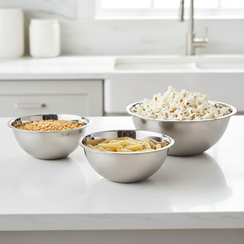 Stainless steel flat base nesting bowls — photo 5