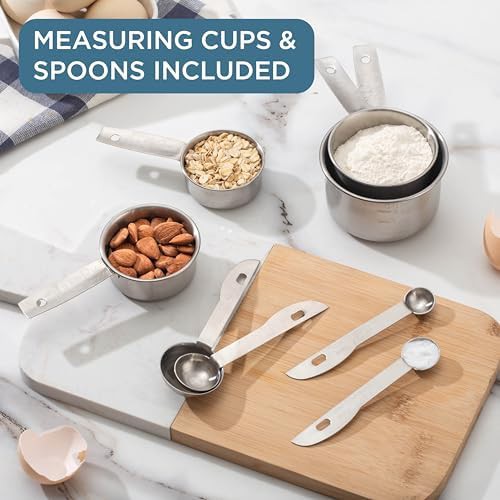 Silver stainless steel mixing bowl set — photo 4