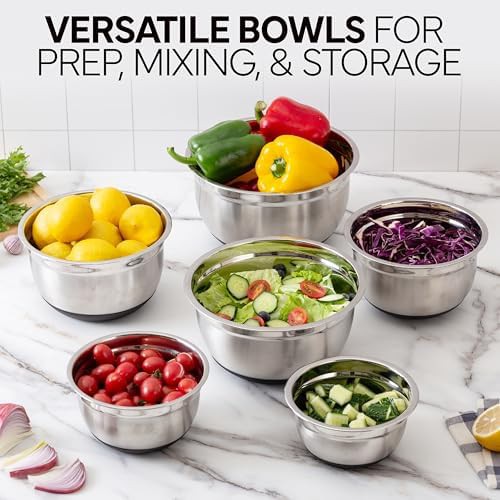 Black stainless steel wide rim mixing bowl — photo 4