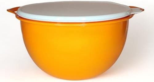 Bright orange mega mixing bowl 10L