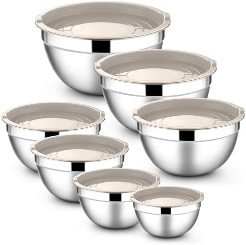Seven piece khaki lid eight quart set