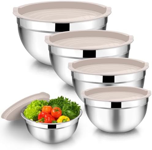 Dishwasher Safe Metal Bowls with Lids