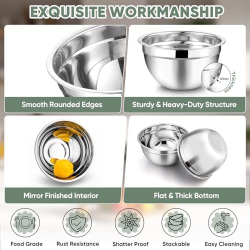 Dishwasher Safe Metal Bowls with Lids — photo 4