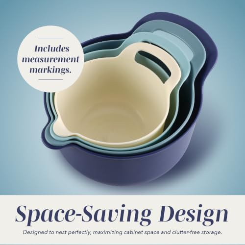 Ombre blue plastic pour spout mixing bowl — photo 4