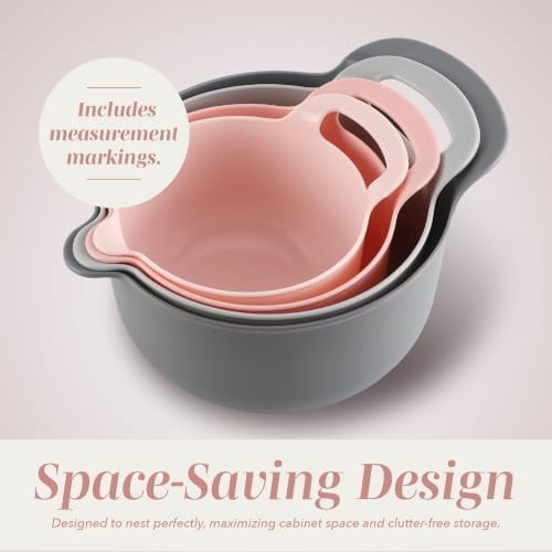 Pink plastic pour spout mixing bowl — photo 4