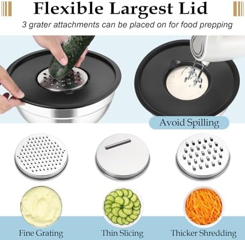 Nesting Salad Bowls with Airtight Lids — photo 3