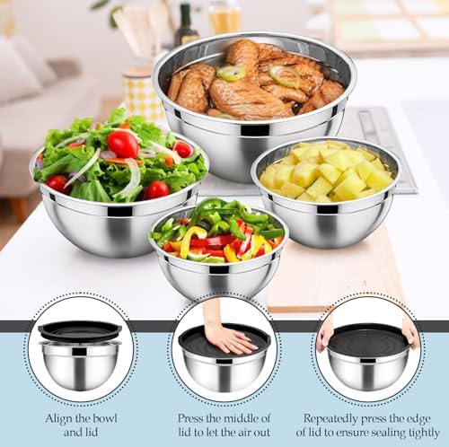 Nesting Salad Bowls with Airtight Lids — photo 5