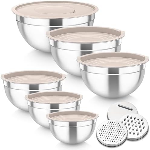 Six Piece Nesting Mixing and Salad Bowls