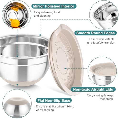 Five piece nesting bowls with grater attachments — photo 3