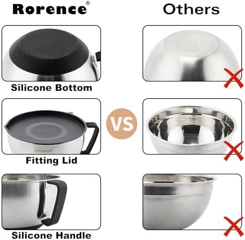 Black stainless steel bowls with handles set of 3 — photo 4