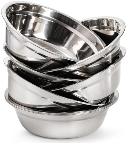 Deep stainless steel prep and serving bowls — photo 4