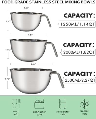 Stainless Steel Nesting Bowls with Spatula — photo 3