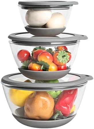 Heavy Duty Glass Nesting Bowl Set