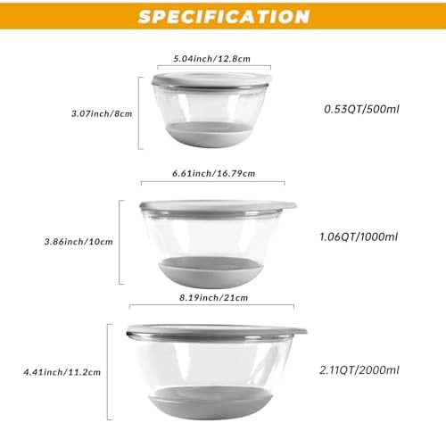 Heavy Duty Glass Nesting Bowl Set — photo 3