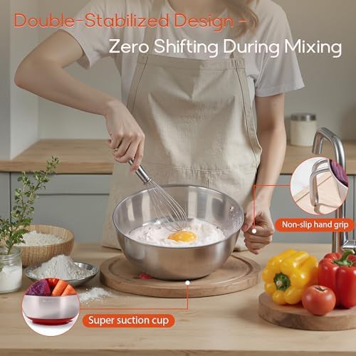 Stainless Steel Suction Bowl with Handle — photo 3