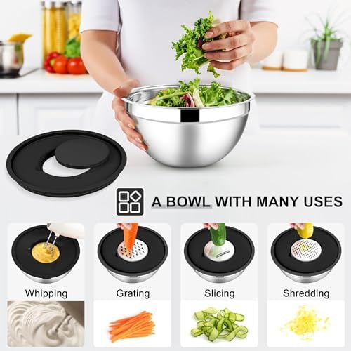 Seven piece meal prep stainless bowls — photo 3