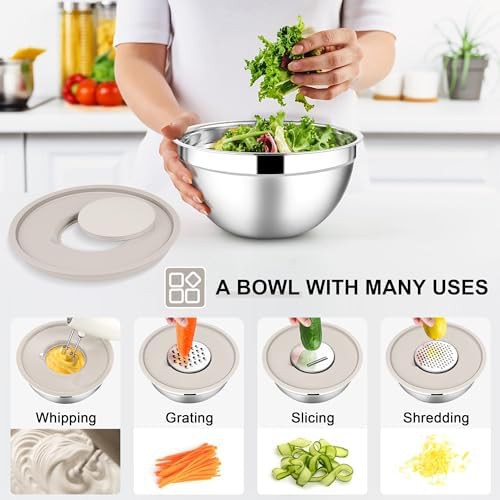 Seven piece stainless steel airtight bowls — photo 4