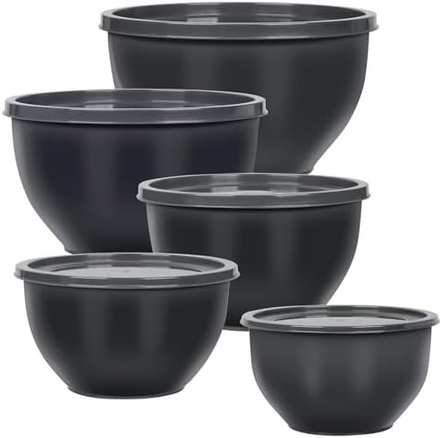 Three Piece Airtight Plastic Mixing Bowls