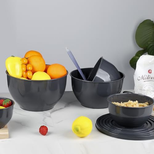 Three Piece Airtight Plastic Mixing Bowls — photo 3