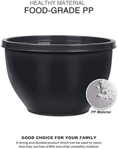 Three Piece Airtight Plastic Mixing Bowls — photo 4