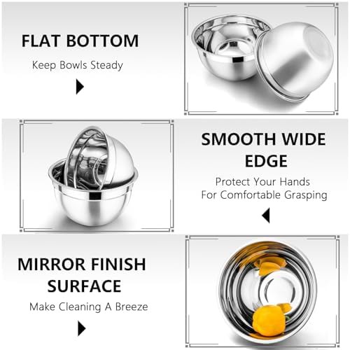 Multicolor stainless steel bowls with airtight lids — photo 3