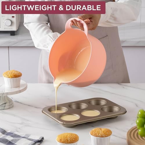 Rose non slip plastic mixing bowl set — photo 3