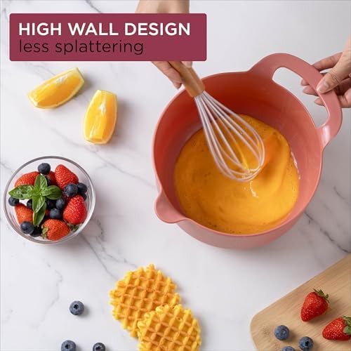 Rose non slip plastic mixing bowl set — photo 4