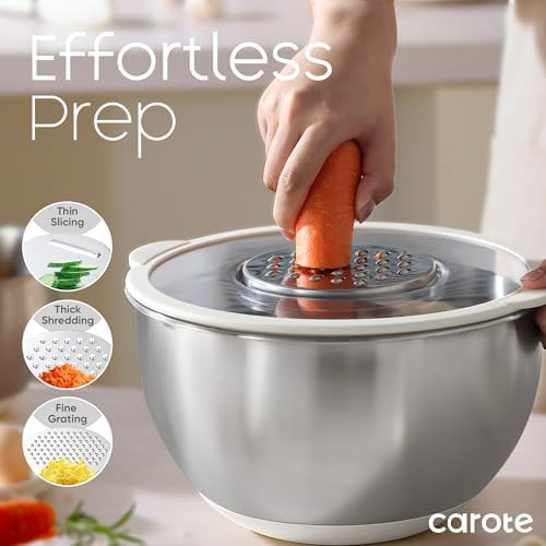 Nesting bowls with integrated grater lids — photo 4