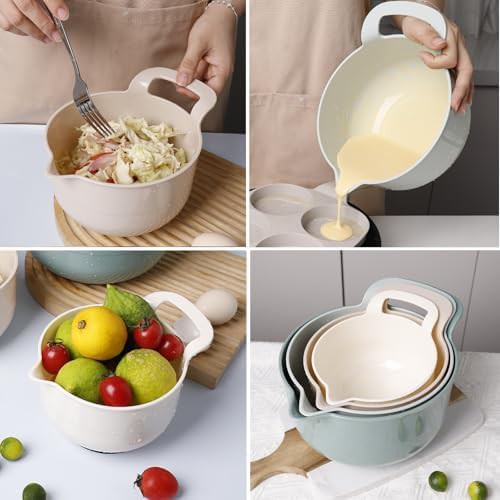 Light green nesting bowls with pour spouts — photo 3