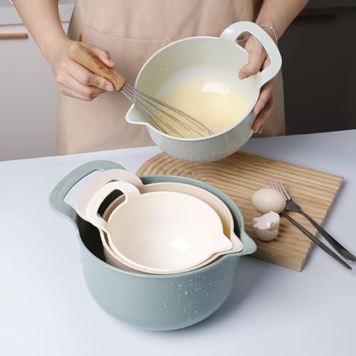 Light green nesting bowls with pour spouts — photo 4