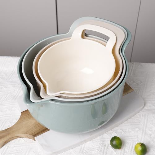 Light green nesting bowls with pour spouts — photo 5