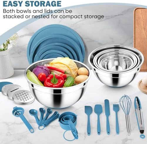 Blue twenty five piece grater attachment set — photo 5