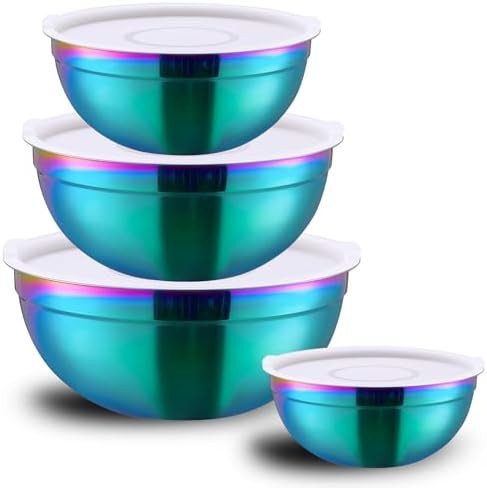 Multicolor six piece meal prep set