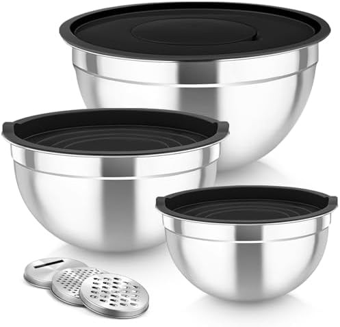 Stainless Steel Nesting Salad and Serving Bowls